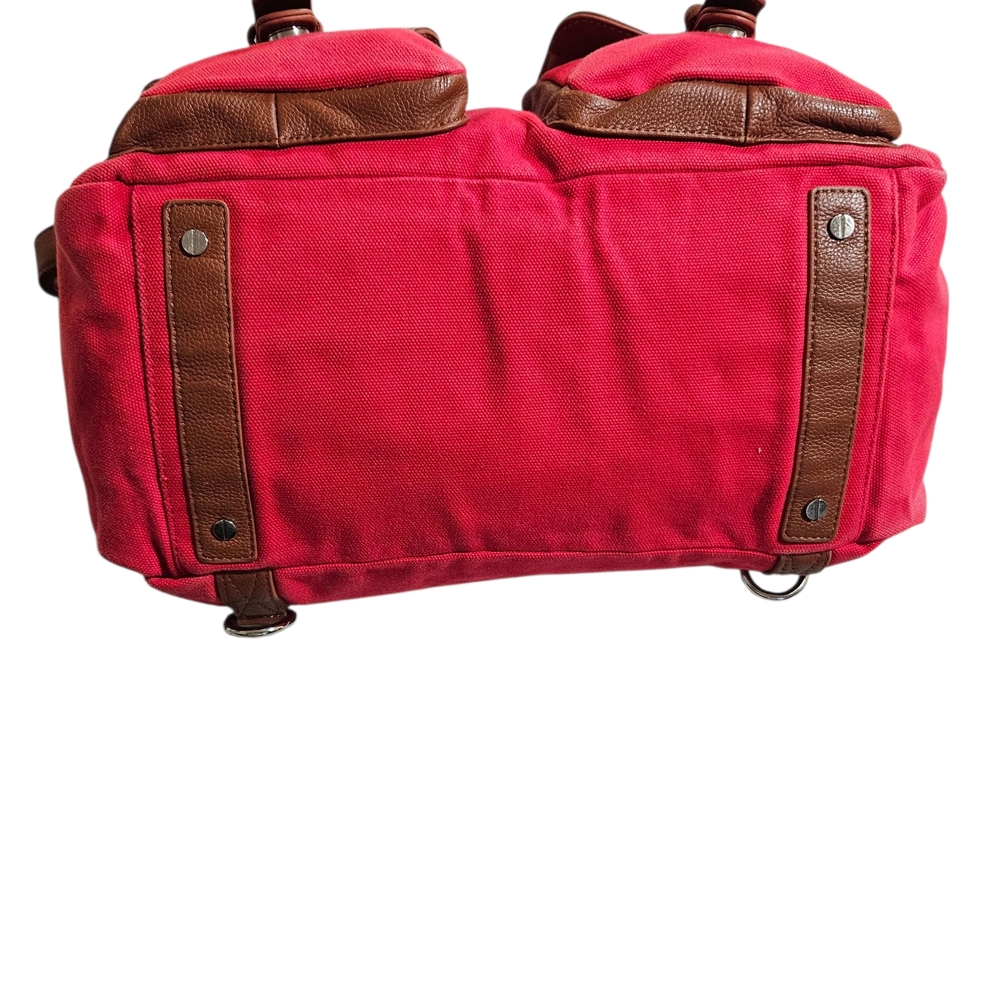 Lily Jade Canvas&Leather DiaperBag Crossbody Purse - Picture 9 of 15